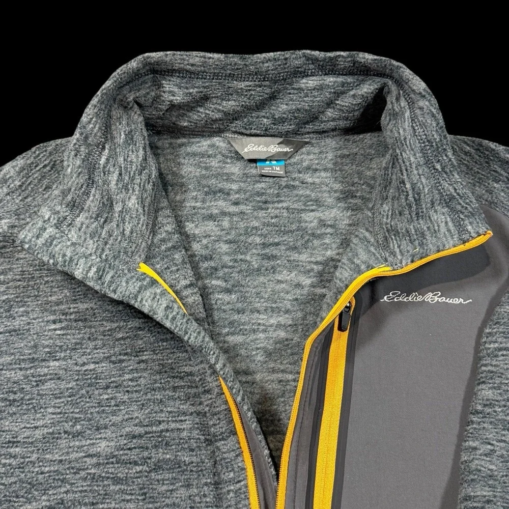 Eddie Bauer Men's Cloud Layer Pro 1/4-Zip Pullover Grey First Ascent Medium Tall